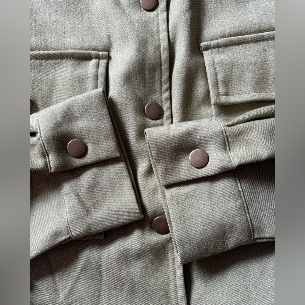 Sadie & Sage women's military style jacket Green Spring Coat - Picture 4 of 9